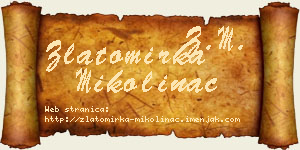 Zlatomirka Mikolinac vizit kartica